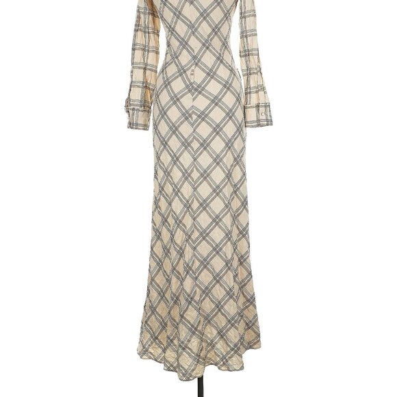 Zara plaid print maxi dress - Size M - Picture 2 of 2